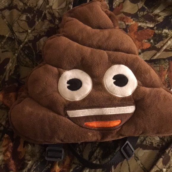 poop emoji backpack